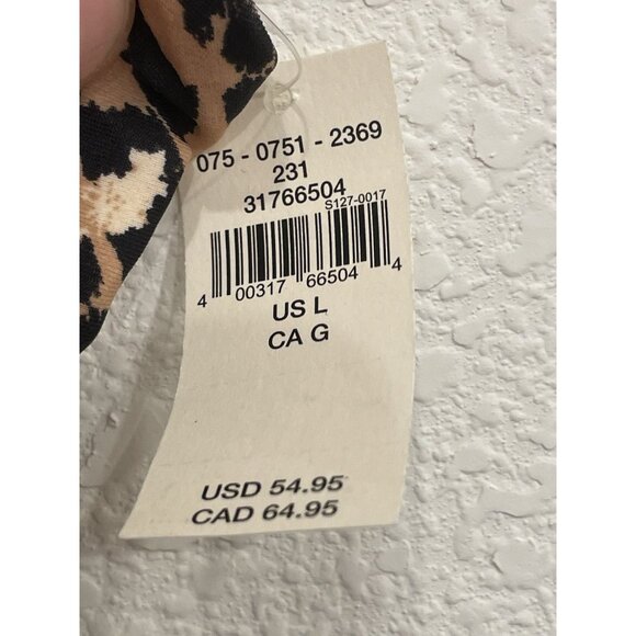 NEW! Aerie Pique Wrap full coverage One Piece Swimsuit Large Spots Animal Print - Picture 4 of 5